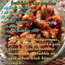 Bubble Rice Pedas Cooking Recipes Recipes Cooking