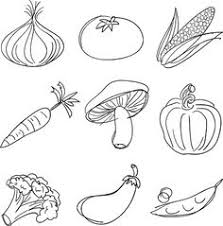 A Variety Of Vegetable Doodles Vegetable Drawing Drawings Vegetable Illustration