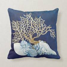The pattern is one side only, the fabric is a cotton jute beige color. Beach Theme Decorative Throw Pillows Zazzle