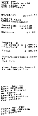 The only thing to check while you're purchasing a gift certificate or a card for a. San Diego Gas Gift Cards California Giftly