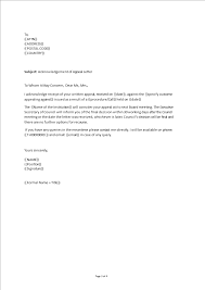 Follow these tips and tricks to help you find you. Acknowledgement Of Appeal Letter Sample Templates At Allbusinesstemplates Com