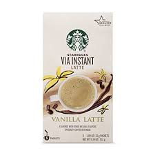The delicious way to enjoy rich, authentic shots of starbucks ® espresso at home. Amazon Com Starbucks Via Instant Coffee Flavored Packets Vanilla Latte 1 Box 5 Packets Grocery Gourmet Food