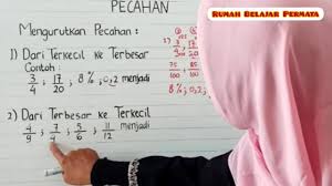 Kelas 7 kelas 8 kelas 9. Cara Mengurutkan Pecahan Beda Bentuk Matematika Sd Kelas 6 Youtube