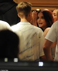 Fans decided to helpfully add the words with justin after retweeting palvin's words, and questioning the. Barbara Palvin Strokes Justin Bieber S Face At Cannes Yacht Party Daily Mail Online