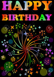 See birthday party background stock video clips. Happy Birthday Billboard With Expressive Rainbow Inscription Royalty Free Cliparts Vectors And Stock Illustration Image 55447906