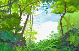 Forest Forest Vector Beautiful Scenery Png Transparent Clipart Image And Psd File For Free Download Pemandangan Khayalan Mural Pemandangan
