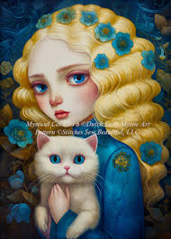 Mystical Cat Girl 6 Cross Stitch Pattern by Dutchladymysticart (digital  Format)