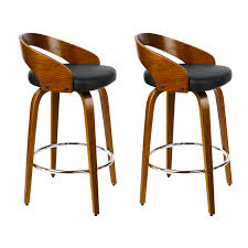 Make a steel and wood bar stool. Artiss 2x Wooden Bar Stools Swivel Bar Stool Kitchen Dining Chairs Wood Black Bunnings Australia