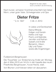 Check spelling or type a new query. Traueranzeigen Von Dieter Fritze Trauer Hna De