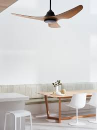 Takeko 137cm 3 Blade Fan Only In Black Koa Modern Ceiling Fan Ceiling Fan Home Decor