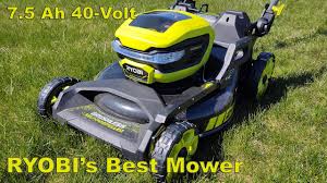 Instead of traditional gas it is powered with 100ah lead acid batteries that offer two and a half hours. Ryobi 21 40 Volt Brushless Self Propelled Mower With 7 5 Ah Battery Review Model Ry401130 Youtube