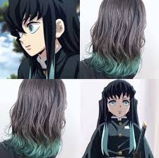 グラデーションカラー インナーカラー ハイライトカラー ブラウン ベージュ グレージュ 緑 green グリーン 冬 髪型 ヘアカラー 青 アニメヘアスタイル