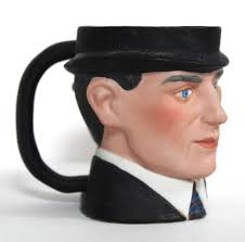 Taza con figura de los hermanos Wright, figura coleccionable de Avon, Toby  Mug, 1985