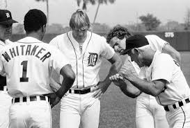 Sparky Anderson teaching baserunning with Kirk Gibson, Lou Whitaker, and  Steve Kemp at spring training in… | Detroit sports, Detroit tigers  baseball, Detroit tigers