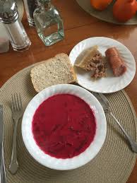 It was a show where the contestants were going to be hosting tv shows, and that's what intrigued hedger. Lunch At My Moms Homemade Bread Borscht Head Cheese And Garlic Sausage Ukrainian Darren Dutchyshen Scoopnest