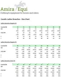 Pikeur Breeches Size Chart Www Bedowntowndaytona Com