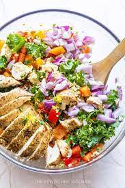 Mediterranean Chicken Quinoa Salad The Bewitchin Kitchen Recipe Chicken Quinoa Salad Chicken Quinoa Vinaigrette Recipes
