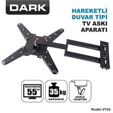 Kullanımı oldukça pratik olan televizyon askı aparatı, duvara monte edildiği için alandan tasarruf sağlayabilmenize de yardımcı olur. Dark Dk Ac Vt30 23 55 Hareketli Duvar Tv Aski Aparati Fiyati