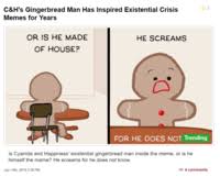 To cry or say something loudly he really hit the roof and screamed in anger and told her to take off that apparel and never let him. He Screams For He Does Not Know Know Your Meme