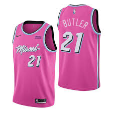 Men S Miami Heat 21 Jimmy Butler Pink City Edition Nike Swingman Stitched Nba Jersey Nba Jersey Jersey Sneaker Closet