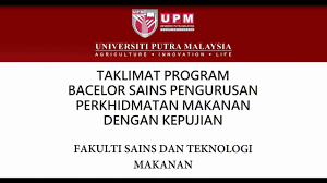 Laman ini adalah laman rasmi diploma teknologi kejuruteraan. Bacelor Sains Pengurusan Perkhidmatan Makanan Dengan Kepujian Upm Youtube