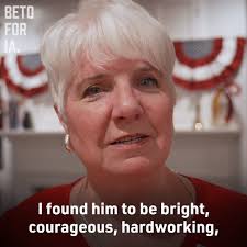 🚨🚨 Endorsement Alert 🚨🚨 , Former Iowa Deputy State Treasurer and  retired lawyer Joan Bolin Betts endorses Beto O'Rourke!