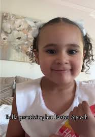 Praticing My Easter Speech