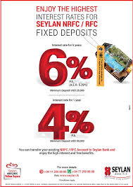 Enjoy The Highest Interest Rates For Seylan Nrfc Rfc Fixed Deposits Interest Rates Enjoyment Holiday Packaging