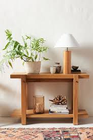 Entryway Furniture Tables Benches More Anthropologie In 2020 Oak Console Table Oak Consoles Console Table