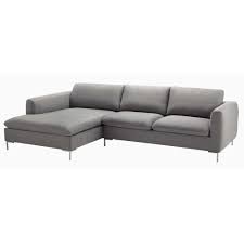 Canape D Angle 5 Places En Tissu Gris Clair City Maisons Du Monde Ecksofa Couch Grau Wohnzimmer Sofa
