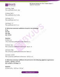 Linda and joan went shopping. Rd Sharma Solutions For Class 7 Maths Chapter 7 Algebraic Expressions Download Free Pdf