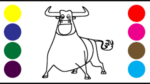 500x642 ferdinand is now in theaters + free coloring pages. Ferdinand Coloring Learn Drawing Painting Finger Family Part 2 Busy Bee Youtube