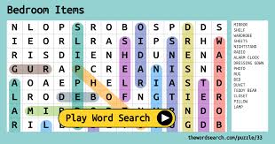 Maybe you would like to learn more about one of these? Download Word Search On Bedroom Items