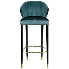 Nuka Bar Chair In Velvet With Gold Details Bar Chairs Bar Stools Stool