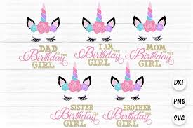 Download Unicorn Head Layered Svg File Birthday Girl Unicorn Svg 1278709 Cut Files Design Bundles
