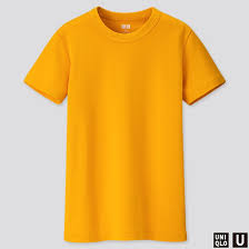 Women U Crew Neck Short Sleeve T Shirt Shirts Uniqlo Mustard Shirt