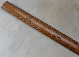 44 Inch Wooden Yardstick Antique Measure 1 1 2 Yards Boxwood Rare Fine Old Ruler All Numbers Clear Measurements Both Edges Ea Antiques Wooden Measuring Stick