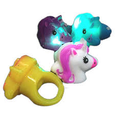 Light Up Led Rings For Kids Party 12 Pcs Unicorn Favors Biscotts Com