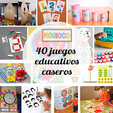 Con estos juegos los ninos en edad preescolar se entretienen y se preparan para aprender a escribir contar y entender los enunciados. 40 Juegos Educativos Caseros Pequeocio