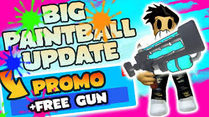1,696 likes · 103 talking about this · 242 were here. Big Paintball Update Guass Gun Free Limited Time Promo Roblox Youtube
