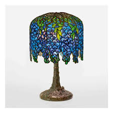 Volg zending met track & trace. Studios Tiffany Pony Wisteria Table Lamp Mutualart