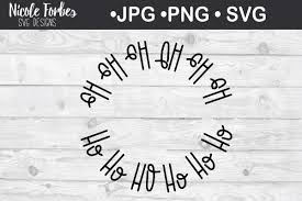 Christmas Cookie Plate Ho Ho Ho Svg Graphic By Nicole Forbes Designs Creative Fabrica