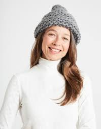 The most common knit happy material is cotton. Happy Daze Beanie Wool And The Gang