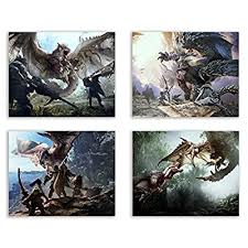 Armor sets have special effects when equipped, and combine skills depending on the. Buy Crystal Monster Hunter World Prints Set Of 4 8x10 Inches Glossy Wall Art Decor Rathalos Anjanath Nergigante Online In Kuwait B078nbc2nz