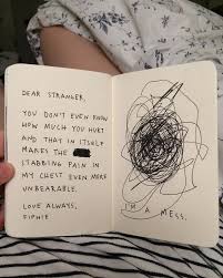 Querido Estranho Voce Nem Sabe O Quanto Voce Esta Ferido E Isso Por Si So Torna A Dor Aguda No Meu Art Journal Inspiration Art Journal Bullet Journal Art