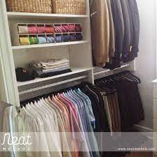 Are you overwhelmed by dark, stormy waters of clutter? Neat Method Organized Closet Organizing Professional Organizer Closet Organizing Closet Organizer Closet Design Bedroom Organization Closet Closet Designs