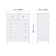 4.0 out of 5 stars. Homecho 5 Drawer Dresser Modern Chest Of Drawer White Dresser Chest For Bedroom Living Room Laundry Room Closet Wood Frame And Easy Pull Antique Style Handle Pricepulse
