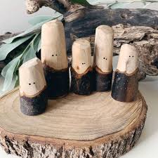 Let Them Play Tree People Letthemplay Toys Well Done And Continue Designingforkids I Absolutely Wooden Toys Diy Tree People Tree Branch Crafts