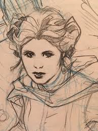 Terry Dodson в X: „May the fourth... Rachel Dodson Inks Pencils & Color Me  Creating the cover art for Leia & Luke scouting Crait a long time ago...  #starwars #marvelcomics @hamillhimself #markhamill #