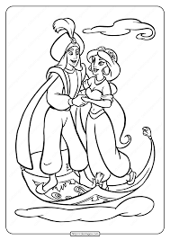 Download this running horse printable to entertain your child. Printable Jasmine Found Her Prince Coloring Page